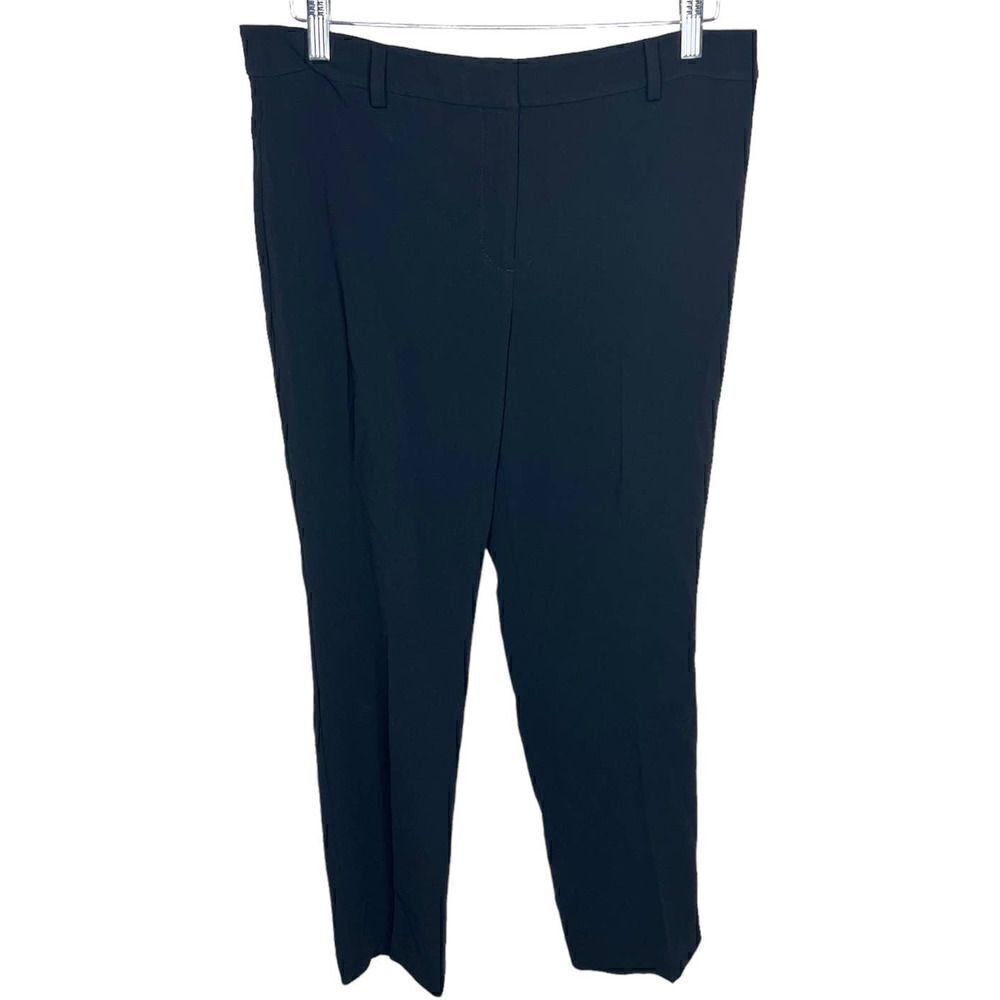 Talbots Black Easy Travel Cambridge Straight Leg Dress Pants Size 8